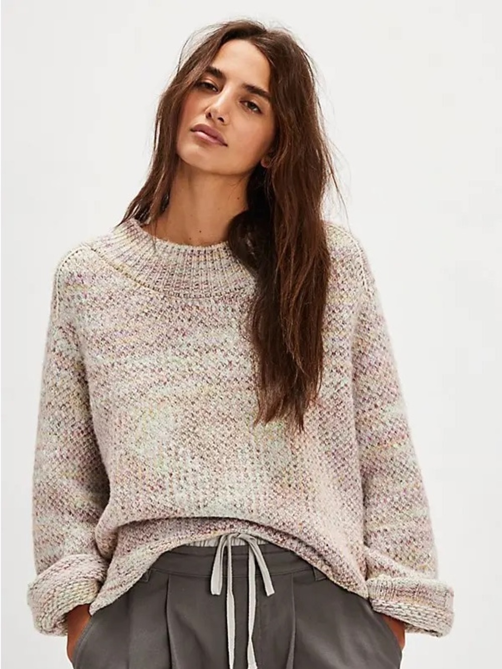 Free People cotton candy pullover size XS